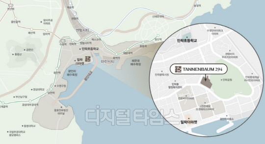 테넌바움 294 입지도. 출처 테넌바움 294 홈페이지